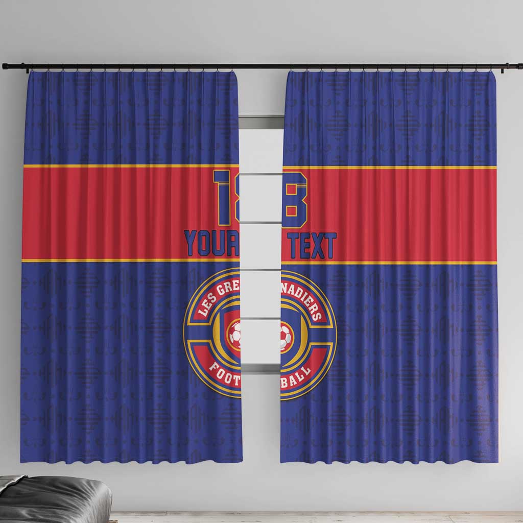 Custom Haiti Football Window Curtain Le Rouge et Bleu Sporty Style