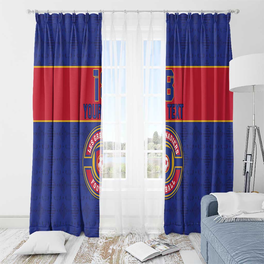 Custom Haiti Football Window Curtain Le Rouge et Bleu Sporty Style