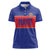 Custom Haiti Football Women Polo Shirt Le Rouge et Bleu Sporty Style