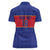 Custom Haiti Football Women Polo Shirt Le Rouge et Bleu Sporty Style