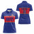 Custom Haiti Football Women Polo Shirt Le Rouge et Bleu Sporty Style