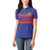 Custom Haiti Football Women Polo Shirt Le Rouge et Bleu Sporty Style