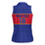 Custom Haiti Football Women Sleeveless Polo Shirt Le Rouge et Bleu Sporty Style