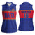 Custom Haiti Football Women Sleeveless Polo Shirt Le Rouge et Bleu Sporty Style