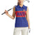 Custom Haiti Football Women Sleeveless Polo Shirt Le Rouge et Bleu Sporty Style