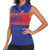 Custom Haiti Football Women Sleeveless Polo Shirt Le Rouge et Bleu Sporty Style