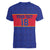 Custom Haiti Football Women V-Neck T-Shirt Le Rouge et Bleu Sporty Style