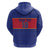 Custom Haiti Football Zip Hoodie Le Rouge et Bleu Sporty Style