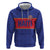 Custom Haiti Football Zip Hoodie Le Rouge et Bleu Sporty Style