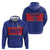 Custom Haiti Football Zip Hoodie Le Rouge et Bleu Sporty Style