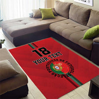 Custom Portugal Football Area Rug A Selecao das Quinas