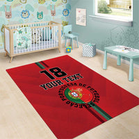 Custom Portugal Football Area Rug A Selecao das Quinas