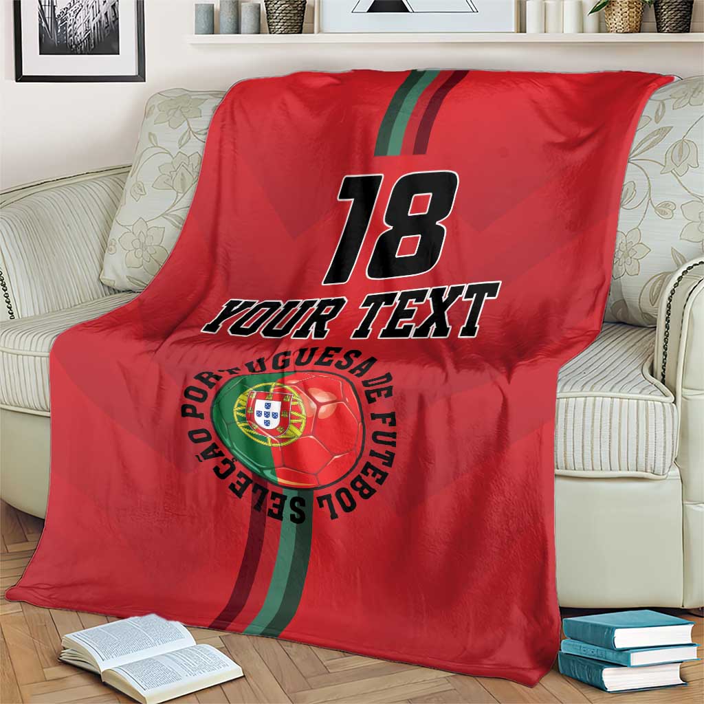 Custom Portugal Football Blanket A Selecao das Quinas