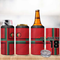 Custom Portugal Football 4 in 1 Can Cooler Tumbler A Selecao das Quinas