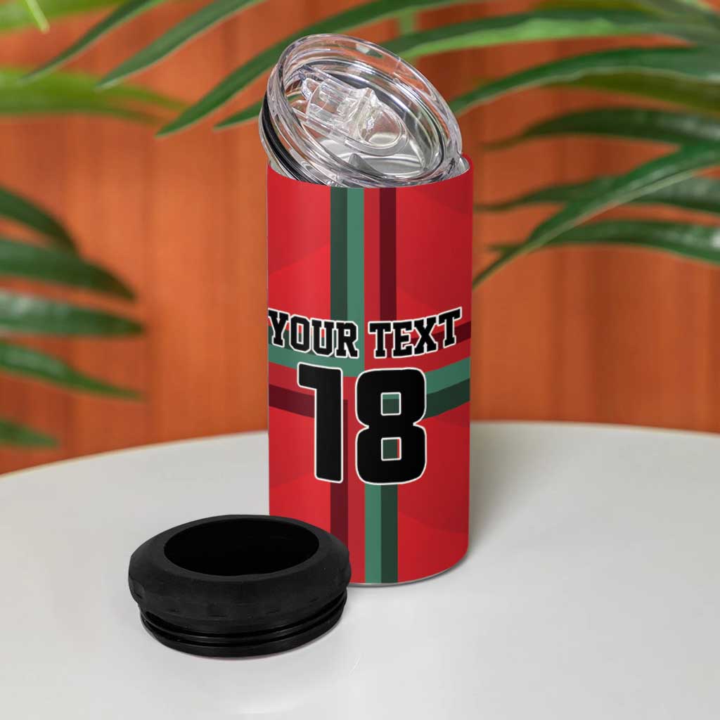 Custom Portugal Football 4 in 1 Can Cooler Tumbler A Selecao das Quinas