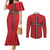 Custom Portugal Football Couples Matching Mermaid Dress and Long Sleeve Button Shirt A Selecao das Quinas