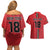 Custom Portugal Football Couples Matching Off Shoulder Short Dress and Hawaiian Shirt A Selecao das Quinas