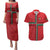 Custom Portugal Football Couples Matching Puletasi and Hawaiian Shirt A Selecao das Quinas