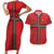 Custom Portugal Football Couples Matching Short Sleeve Bodycon Dress and Hawaiian Shirt A Selecao das Quinas