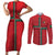 Custom Portugal Football Couples Matching Short Sleeve Bodycon Dress and Long Sleeve Button Shirt A Selecao das Quinas