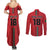 Custom Portugal Football Couples Matching Summer Maxi Dress and Long Sleeve Button Shirt A Selecao das Quinas