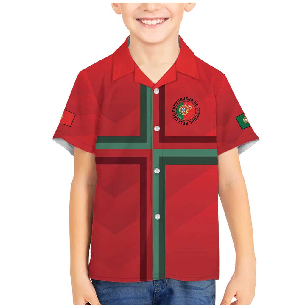 Custom Portugal Football Family Matching Mermaid Dress and Hawaiian Shirt A Selecao das Quinas