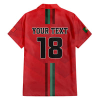 Custom Portugal Football Family Matching Off The Shoulder Long Sleeve Dress and Hawaiian Shirt A Selecao das Quinas