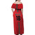 Custom Portugal Football Family Matching Off Shoulder Maxi Dress and Hawaiian Shirt A Selecao das Quinas