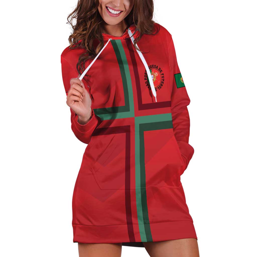 Custom Portugal Football Hoodie Dress A Selecao das Quinas