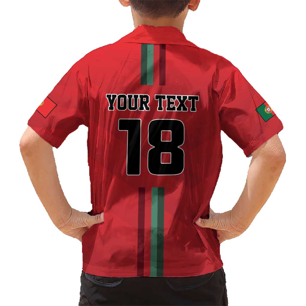 Custom Portugal Football Kid Hawaiian Shirt A Selecao das Quinas