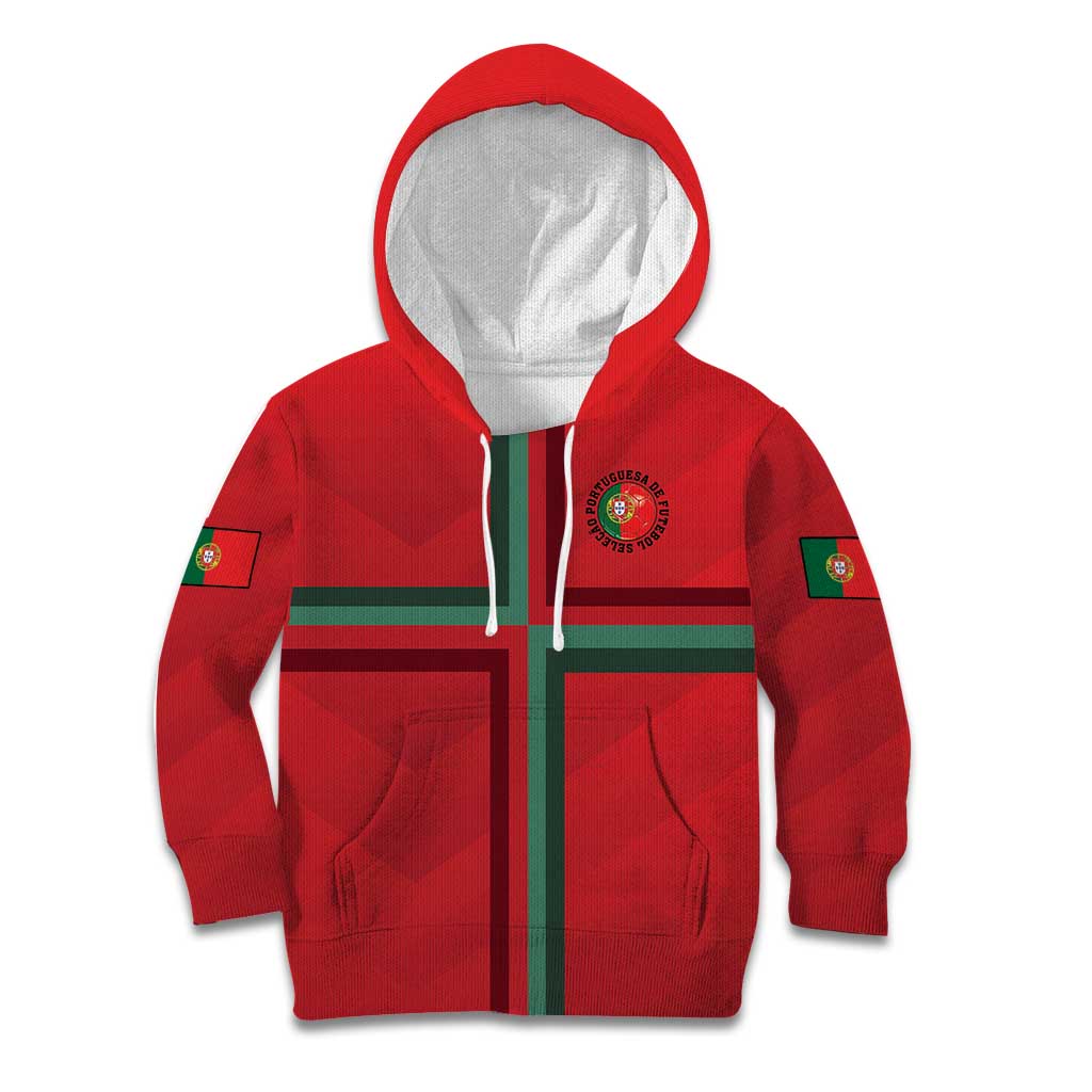 Custom Portugal Football Kid Hoodie A Selecao das Quinas