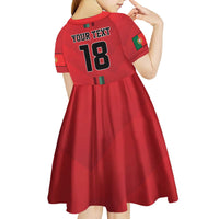 Custom Portugal Football Kid Short Sleeve Dress A Selecao das Quinas