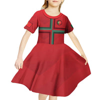 Custom Portugal Football Kid Short Sleeve Dress A Selecao das Quinas