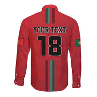 Custom Portugal Football Long Sleeve Button Shirt A Selecao das Quinas