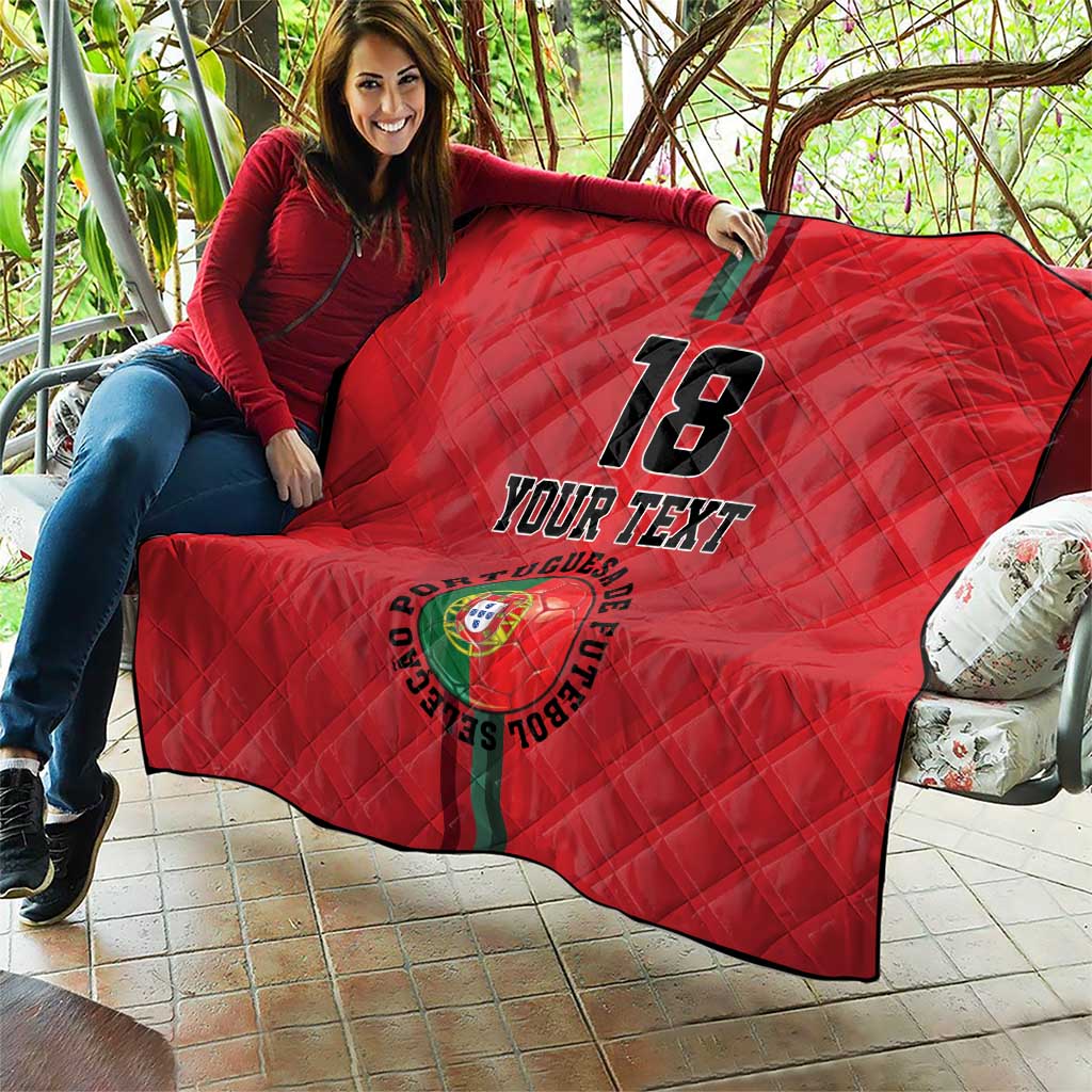 Custom Portugal Football Quilt A Selecao das Quinas