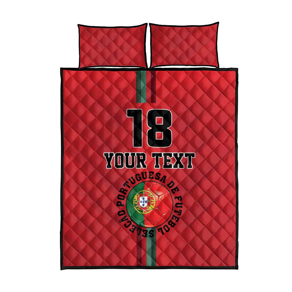 Custom Portugal Football Quilt Bed Set A Selecao das Quinas