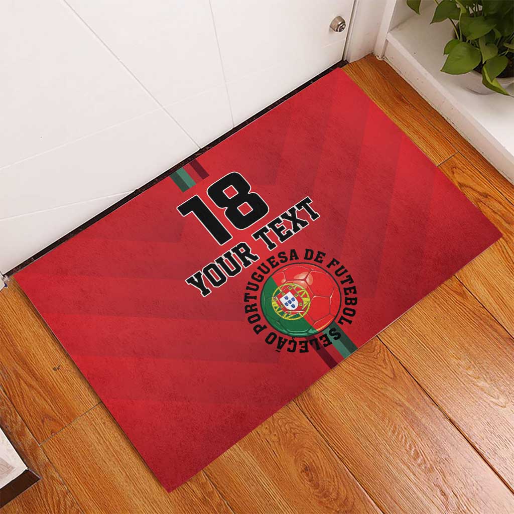 Custom Portugal Football Rubber Doormat A Selecao das Quinas