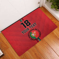 Custom Portugal Football Rubber Doormat A Selecao das Quinas