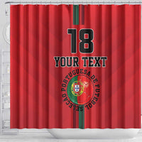 Custom Portugal Football Shower Curtain A Selecao das Quinas