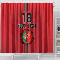 Custom Portugal Football Shower Curtain A Selecao das Quinas