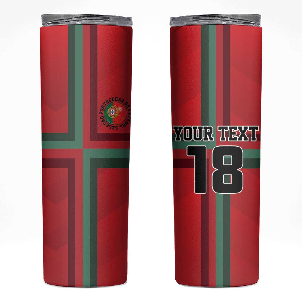 Custom Portugal Football Skinny Tumbler A Selecao das Quinas