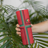 Custom Portugal Football Skinny Tumbler A Selecao das Quinas