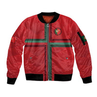Custom Portugal Football Sleeve Zip Bomber Jacket A Selecao das Quinas