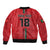 Custom Portugal Football Sleeve Zip Bomber Jacket A Selecao das Quinas