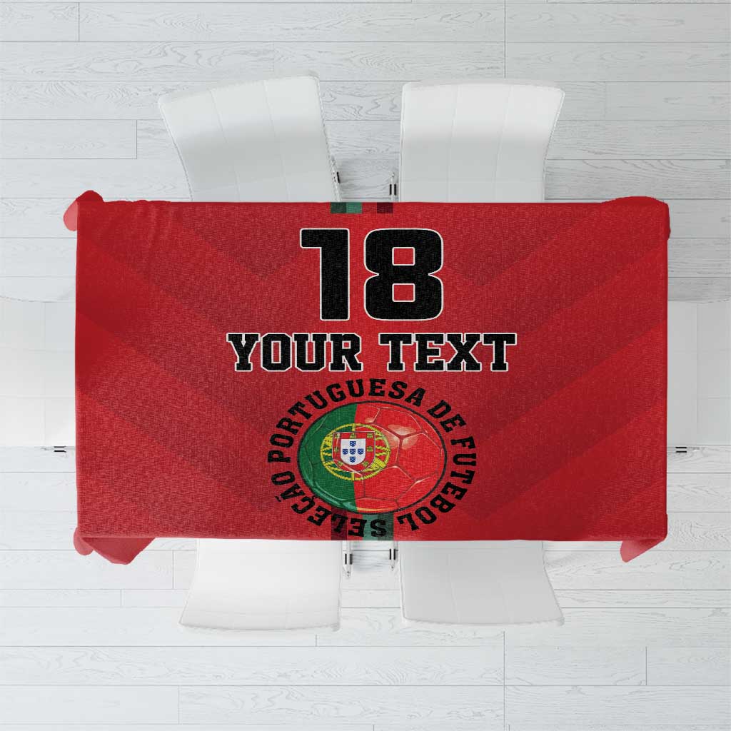 Custom Portugal Football Tablecloth A Selecao das Quinas