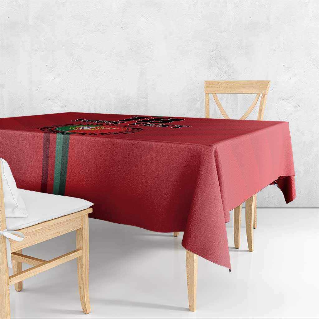 Custom Portugal Football Tablecloth A Selecao das Quinas