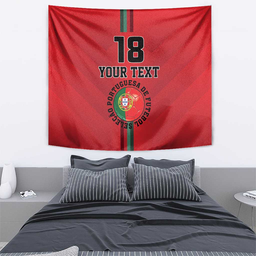 Custom Portugal Football Tapestry A Selecao das Quinas