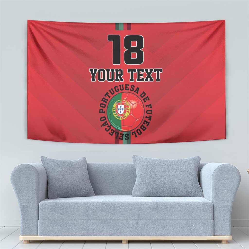 Custom Portugal Football Tapestry A Selecao das Quinas