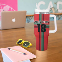 Custom Portugal Football Tumbler With Handle A Selecao das Quinas