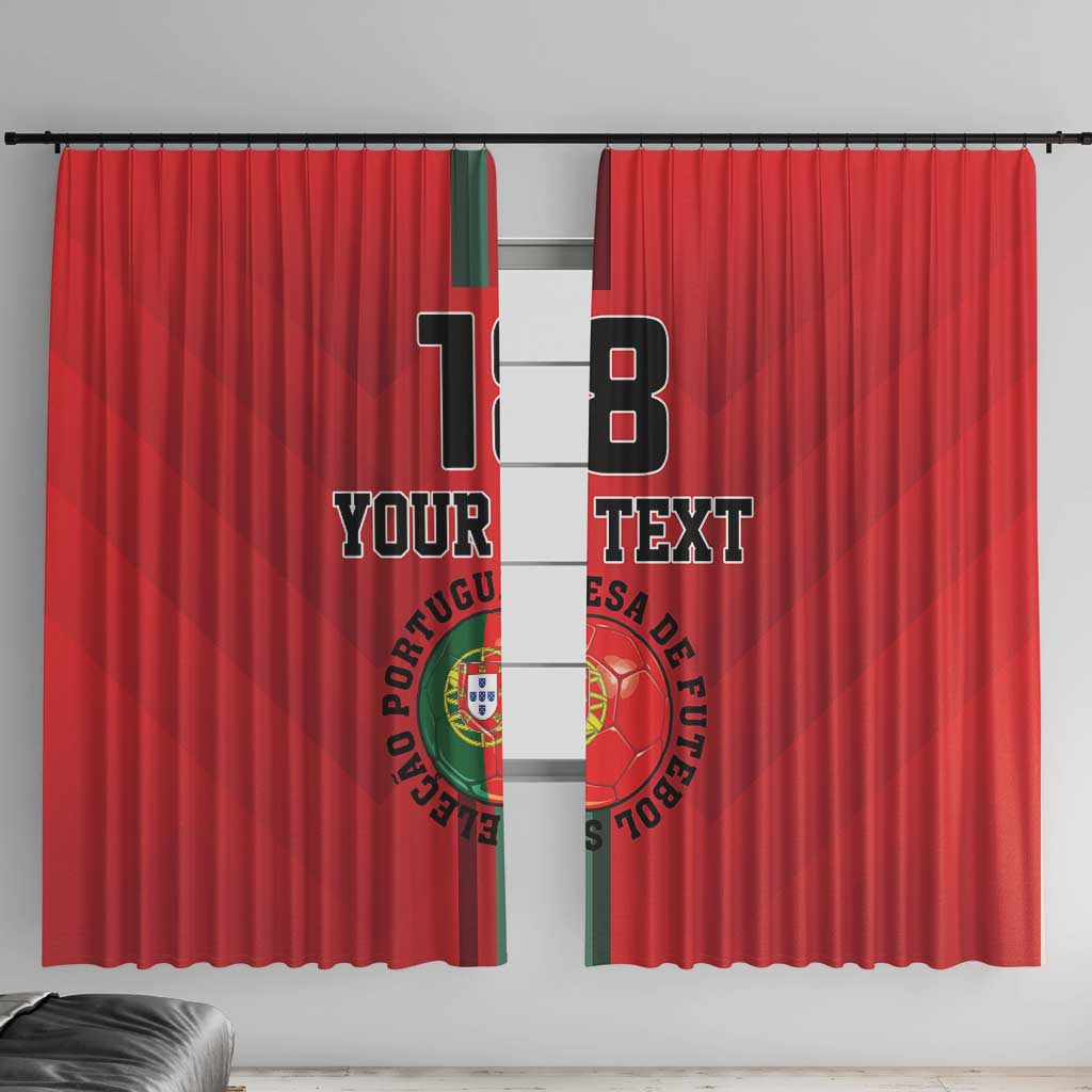Custom Portugal Football Window Curtain A Selecao das Quinas